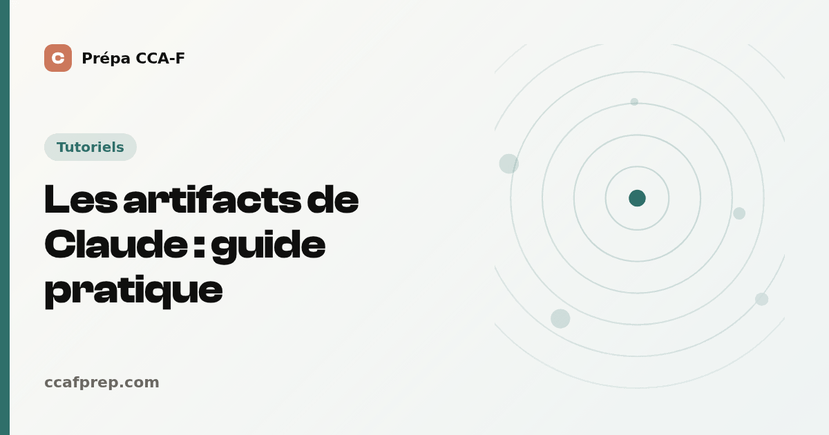 Les artifacts de Claude : guide pratique — illustration Prépa CCA-F