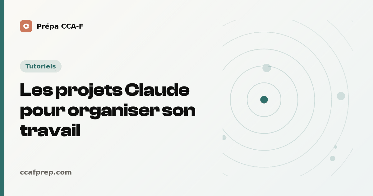 Les projets Claude pour organiser son travail — illustration Prépa CCA-F