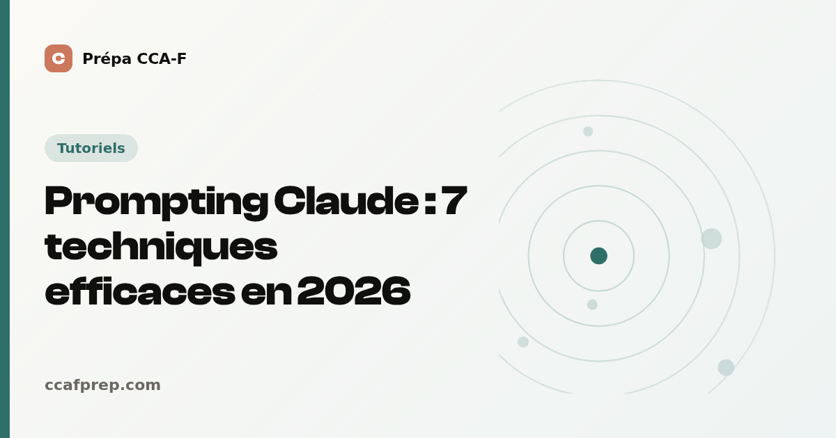 Prompting Claude : 7 techniques efficaces en 2026 — illustration Prépa CCA-F